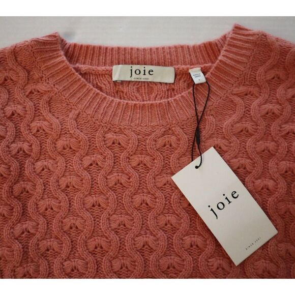 Joie K0014YB63T Women Sz L Pink Roland Wool/Cashmere Blend Crew Neck Sweater - Picture 5 of 8